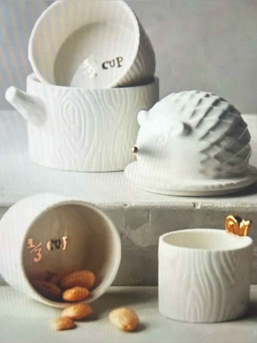Anthropology stacking measuring cup snack set NEW